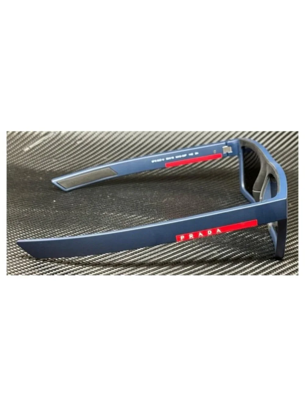 New Prada Linea Rossa Men Matte Blue Sunglasses 58-18-145